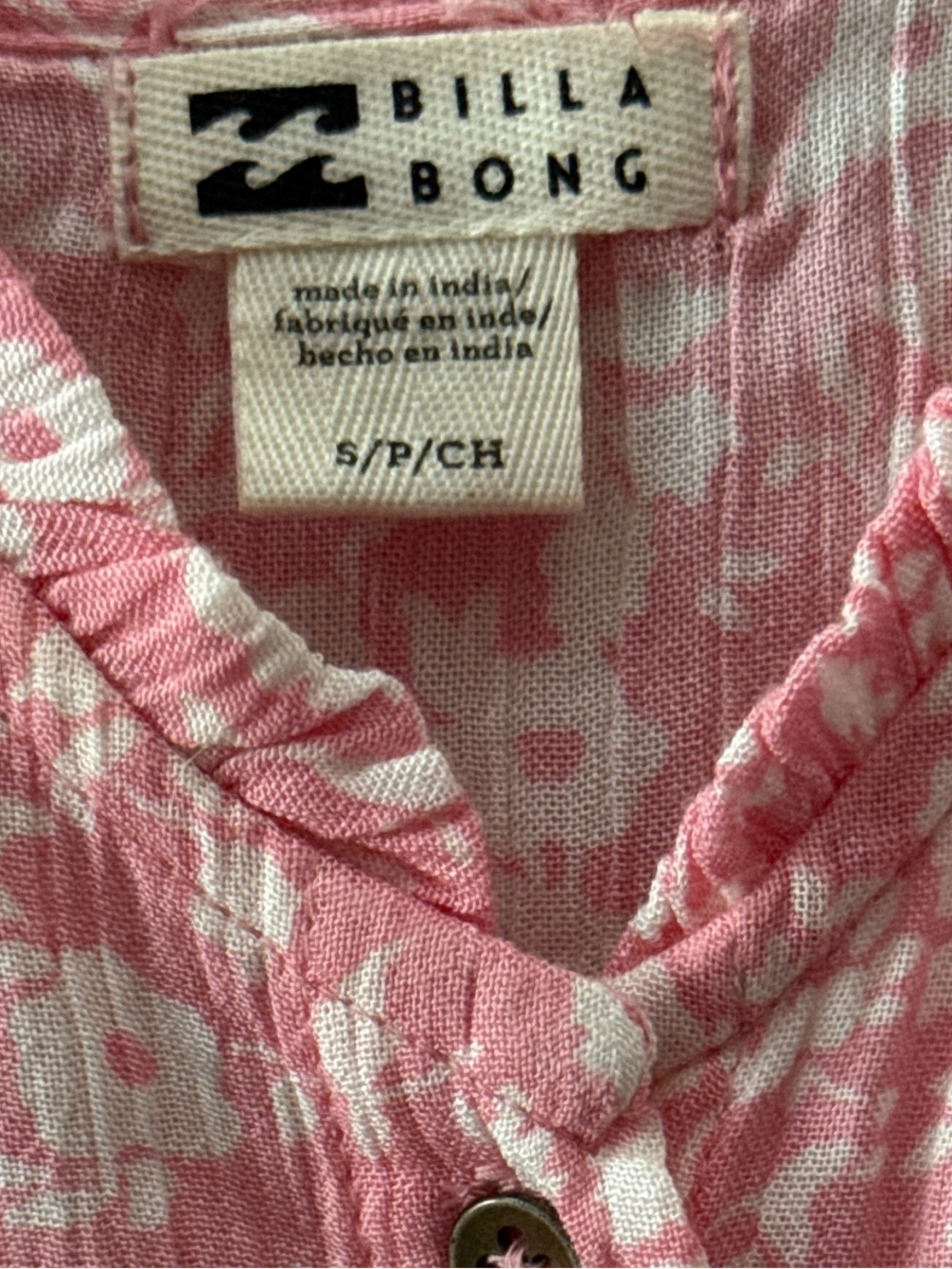 Billabong Sweet Edges Floral Print Button Down Sleeveless Midi Dress, SZ Small! - Picture 4 of 8